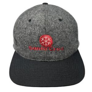 Headmaster Snapback Gray Black One Size Wool Blend Santa Cruz Snowflake Hat